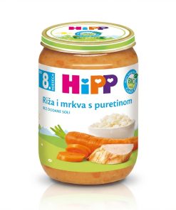 HiPP kašica mesna ćuretina sa rižom i mrkvom 220g
