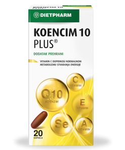Alternative view of DIETPHARM KOENCIM 10 PLUS a 20 kapsula, Dodatak prehrani s koenzimom Q10, vitaminima i selenom