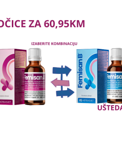 Alternative view of POSEBNA PONUDA: 3 KUTIJE FEMISAN “A” ILI FEMISAN “B” KAPI ZA 60,95KM (UŠTEDA -20%) IZABERITE VAŠU KOMBINACIJU!