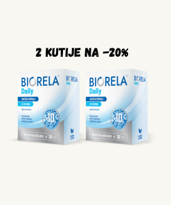 Alternative view of 2 KUTIJE Biorela Daily 30×2 kapsula -20%, Dodatak prehrani, probiotik koji sadrži čak 10 milijardi aktivnih bakterija