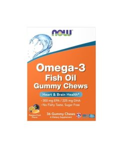 Alternative view of Omega-3 riblje ulje NOW (36 gumenih bombona)