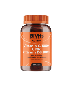 BiVits Vitamin C 1000 i Cink i Vitamin D3 1000, 60 tableta