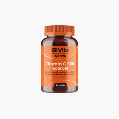 BiVits Vitamin C 500 acerola tbl A60 - Slika 2