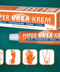 Alternative view of HIPER UREA KREM 50 ml, Riješite se suhe i zadebljale kože