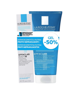 La Roche-Posay PROMO Effaclar Duo+M 40 ml + 50% na gel za čišćenje, 200 ml