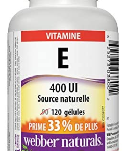Webber Naturals Vitamin E 400IU a120 tableta