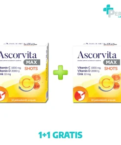 Alternative view of Ascorvita Max Shots Ampule 10 Amp. 1+1 GRATIS