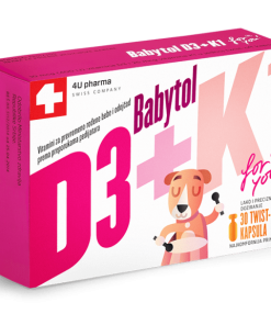Alternative view of BABYTOL D3+K1 twist-off kapsule a 30, Dodatak prehrani s vitaminima D3 i K1 za djecu od 8. dana do navršenih 12 tjedana od rođenja
