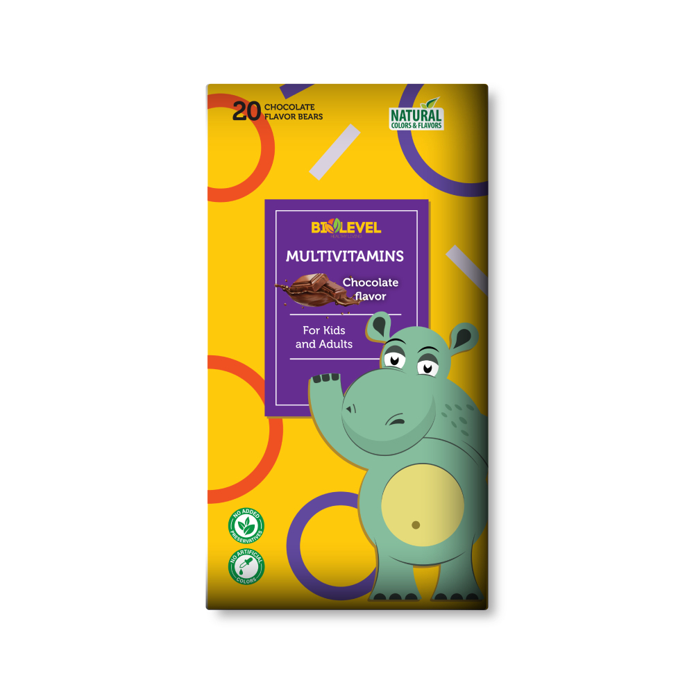 Biolevel Multivitamini i Minerali 20 Čokoladnih Medvjedića