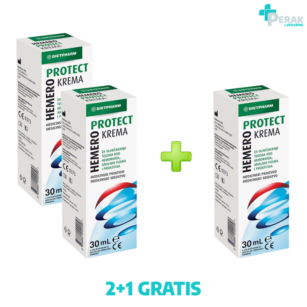 Dietpharm Hemero Protect Krema za Hemoroide 2+1 GRATIS - Slika 2