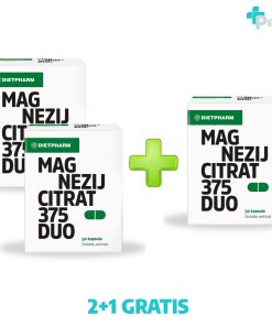 Dietpharm Magnezij Citrat 375 Duo 50 Kapsula 2+1 GRATIS