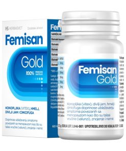 Alternative view of HERBASVET FEMISAN GOLD KAPSULE a60, DODATAK PREHRANI KOJI DOPRINOSI HORMONSKOJ RAVNOTEŽI