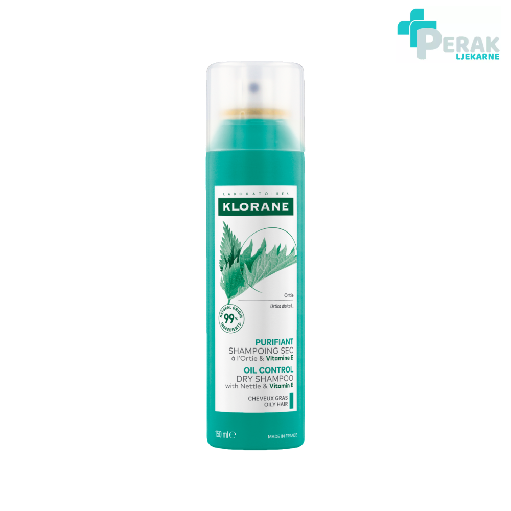 Klorane Suhi Šampon s Koprivom i Vitaminom E 150ml - Slika 2