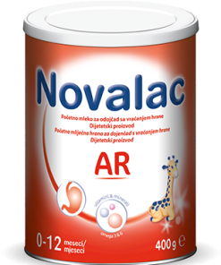 Alternative view of NOVALAC AR 400g, Početna mliječna hrana za dojenčad s vraćanjem hrane