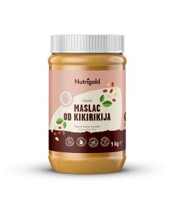 Maslac od kikirikija 100% Glatki – 1000g Nutrigold