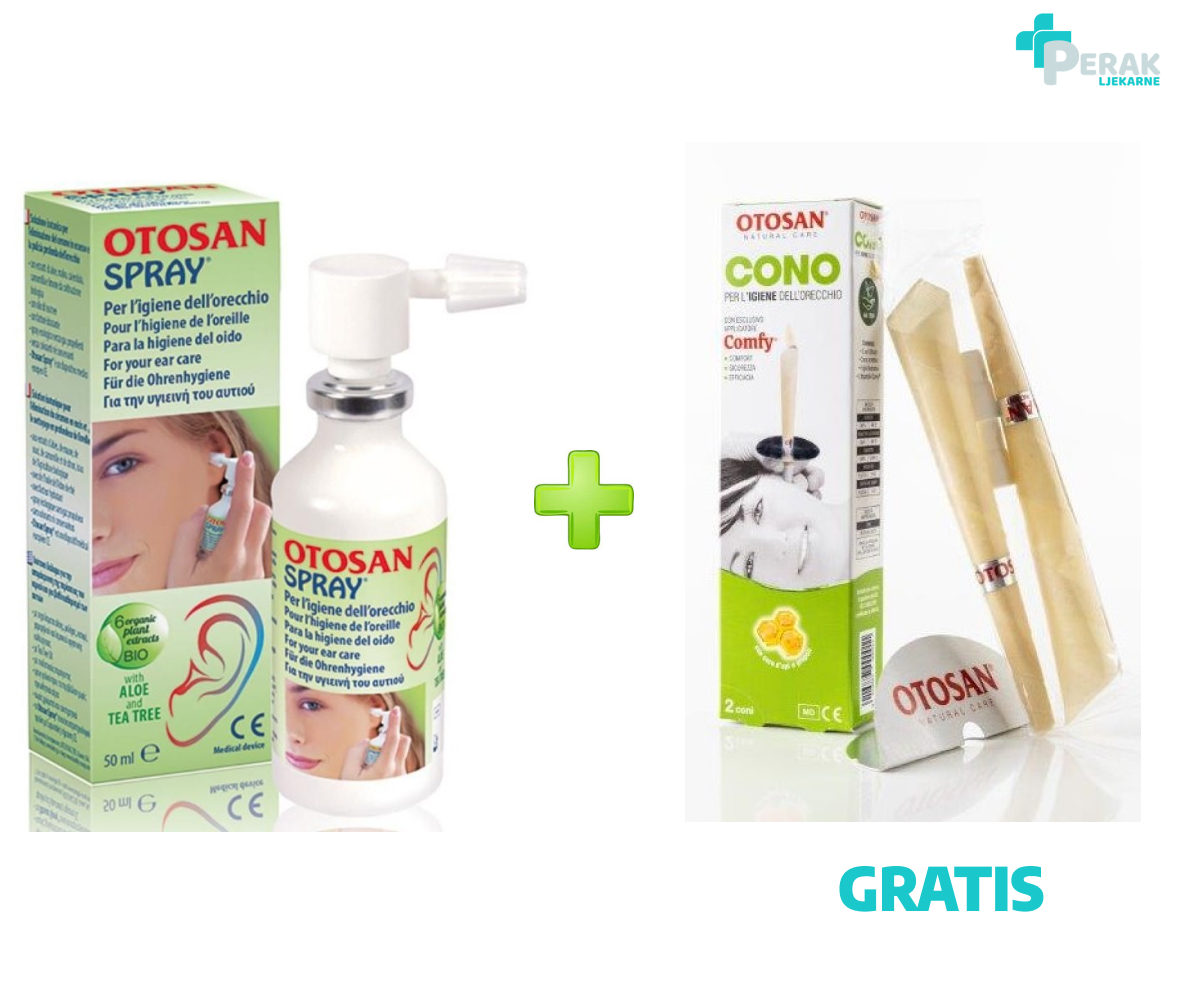 Otosan Sprej Za Uho + Tuljac Za Higijenu Uha (2kom) GRATIS - Slika 2