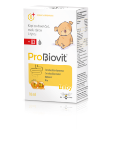 Alternative view of APIPHARMA ProBiovit baby + D3 kapi 10 ml, Za regulaciju crijevne mikroflore i ublažavanje dojenačkih kolika