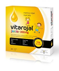 APIPHARMA Vitarojal junior 300mg, Dodatak prehrani sa matičnom mliječ i medom u ampulama