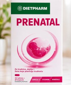 Alternative view of DIETPHARM CENTRAVIT PRENATAL a 30+30 tablete i kapsule, Vitaminsko-mineralni dodatak prehrani za trudnice, dojilje i žene koje planiraju trudnoću