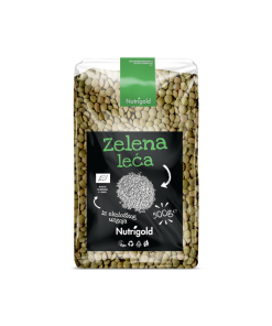 Alternative view of Leća zelena – Organska 500g Nutrigold